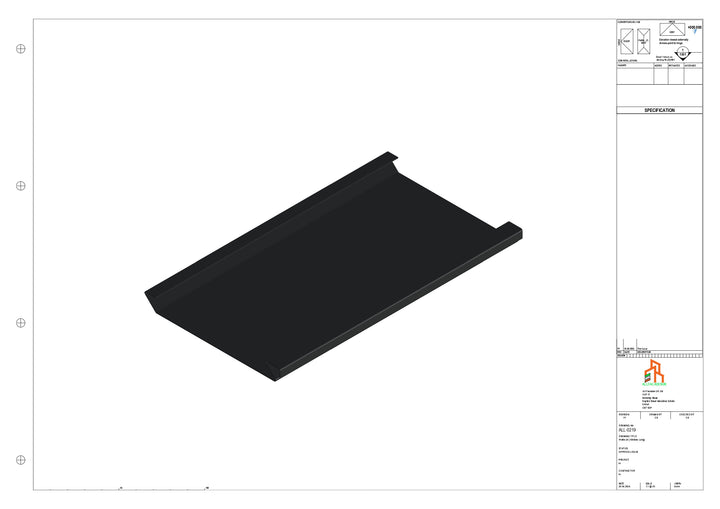 Aluminium Soffit - Type 2 - Straight 1000mm Length