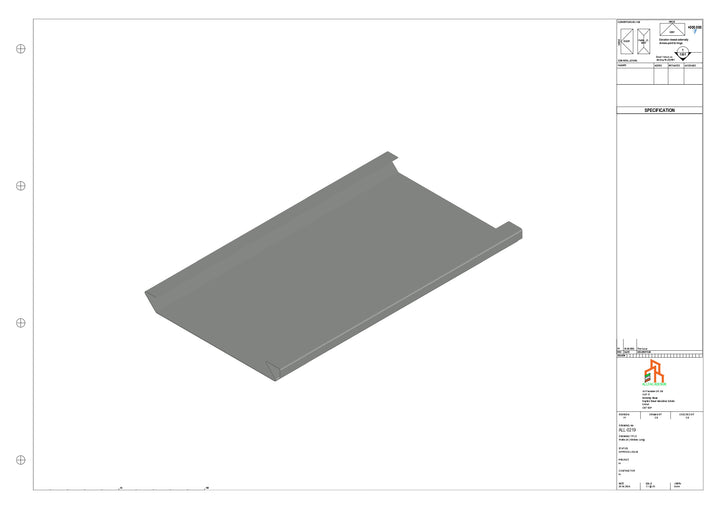 Aluminium Soffit - Type 2 - Straight 1000mm Length