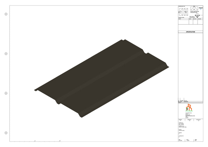 Aluminium Soffit - Type 3 - Straight 3000mm Length