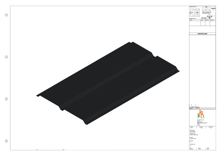 Aluminium Soffit - Type 3 - Straight 3000mm Length