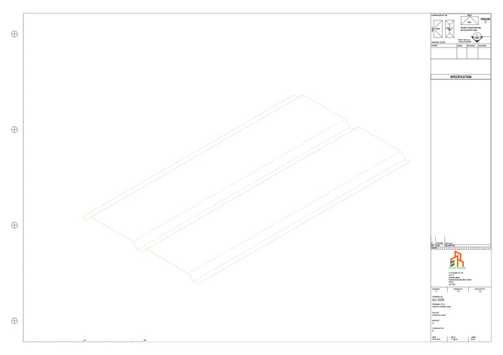 Aluminium Soffit - Type 3 - Straight 3000mm Length