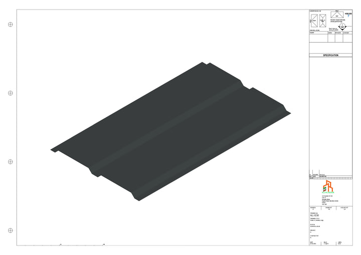 Aluminium Soffit - Type 4 - Straight 1000mm Length