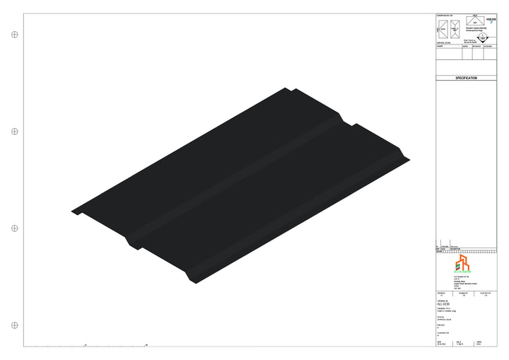 Aluminium Soffit - Type 4 - Straight 1000mm Length