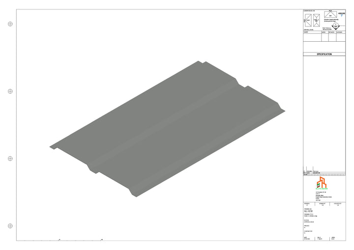 Aluminium Soffit - Type 4 - Straight 1000mm Length