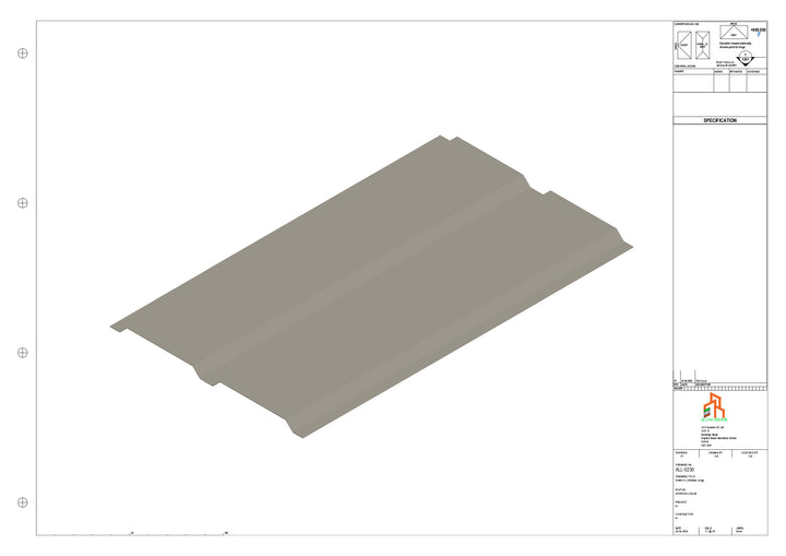 Aluminium Soffit - Type 4 - Straight 1000mm Length