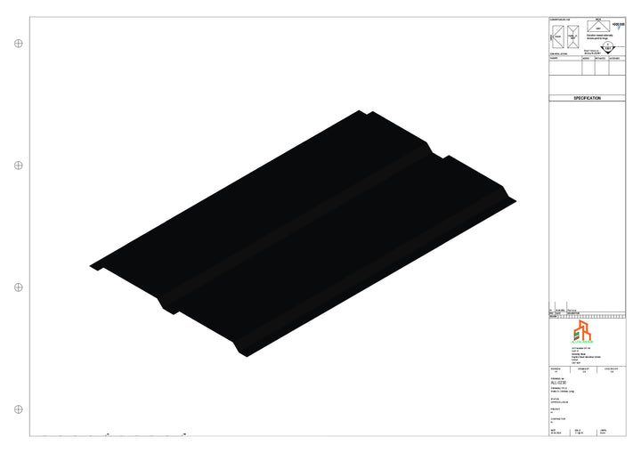 Aluminium Soffit - Type 4 - Straight 3000mm Length