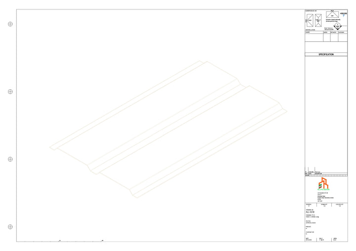 Aluminium Soffit - Type 4 - Straight 1000mm Length