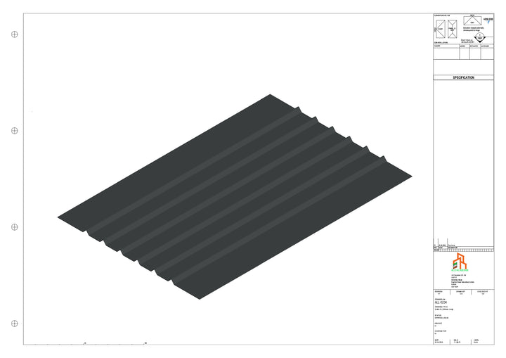 Aluminium Soffit - Type 5 - Straight 3000mm Length