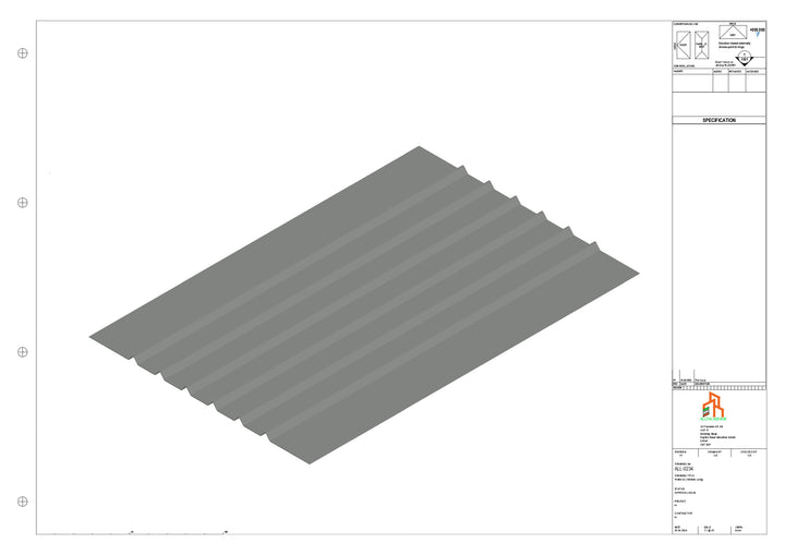 Aluminium Soffit - Type 5 - Straight 3000mm Length