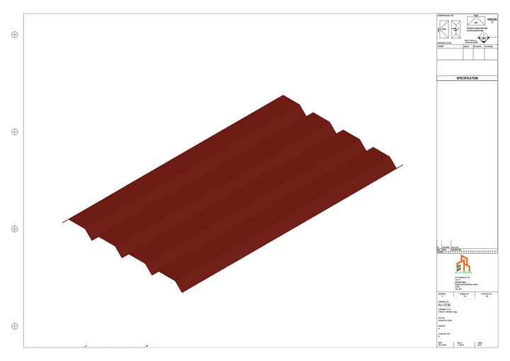 Aluminium Soffit - Type 6 - Straight 1000mm Length