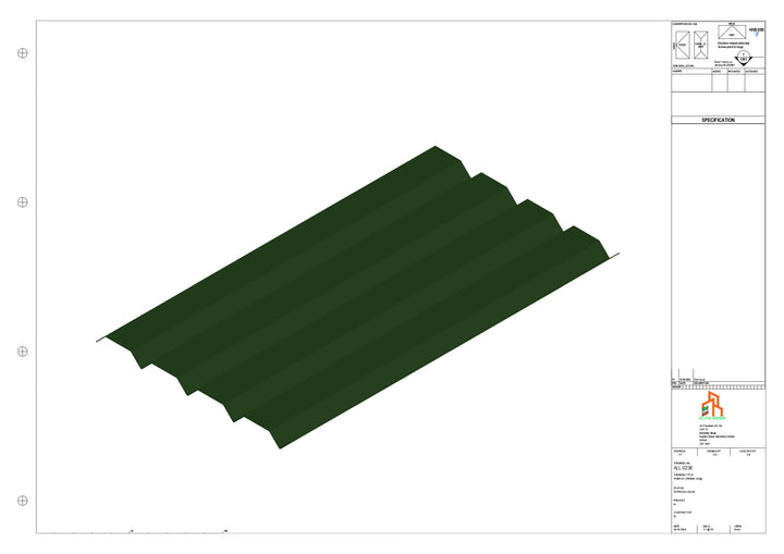 Aluminium Soffit - Type 6 - Straight 3000mm Length