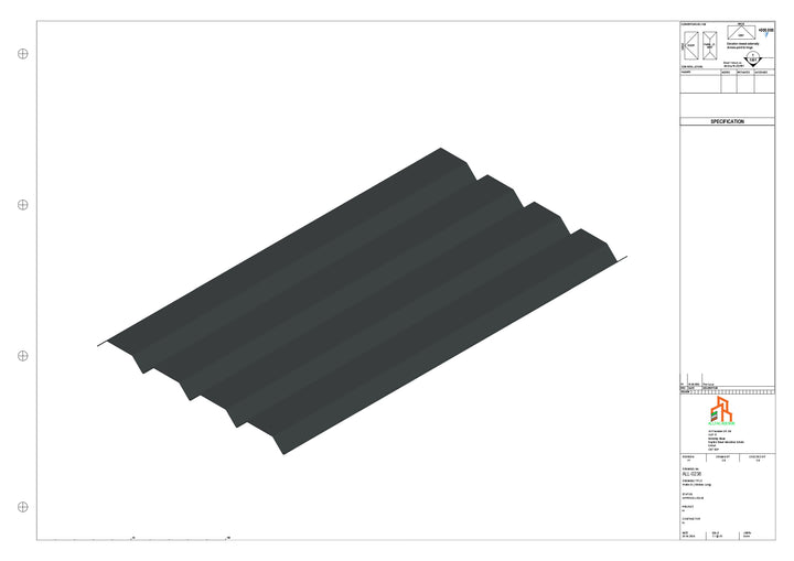 Aluminium Soffit - Type 6 - Straight 3000mm Length