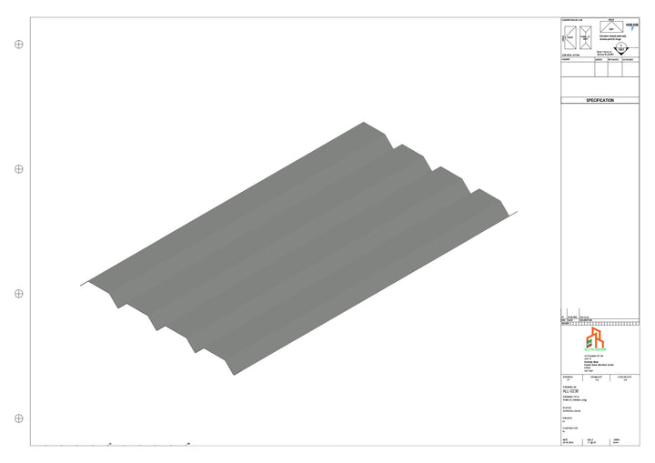Aluminium Soffit - Type 6 - Straight 1000mm Length
