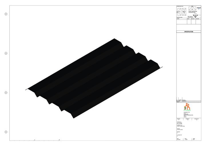 Aluminium Soffit - Type 6 - Straight 3000mm Length