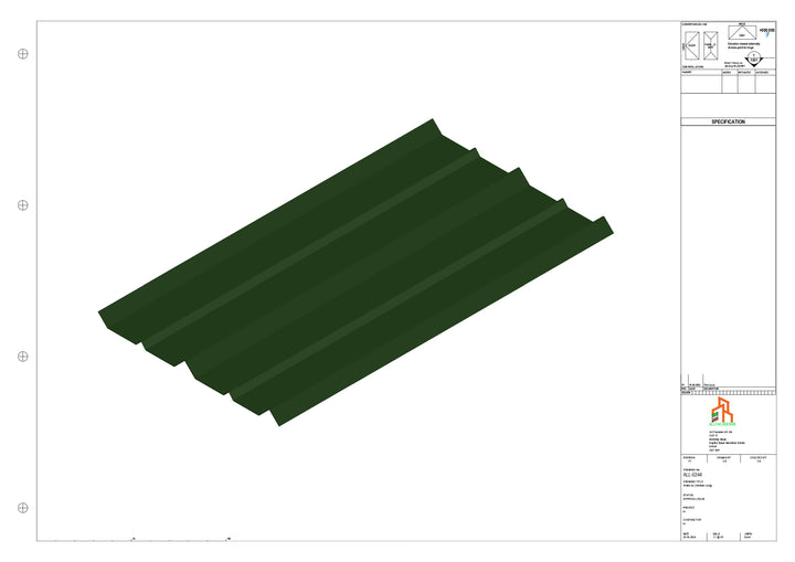 Aluminium Soffit - Type 7 - Straight 3000mm Length