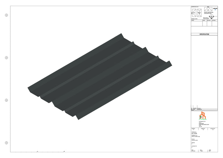 Aluminium Soffit - Type 7 - Straight 1000mm Length