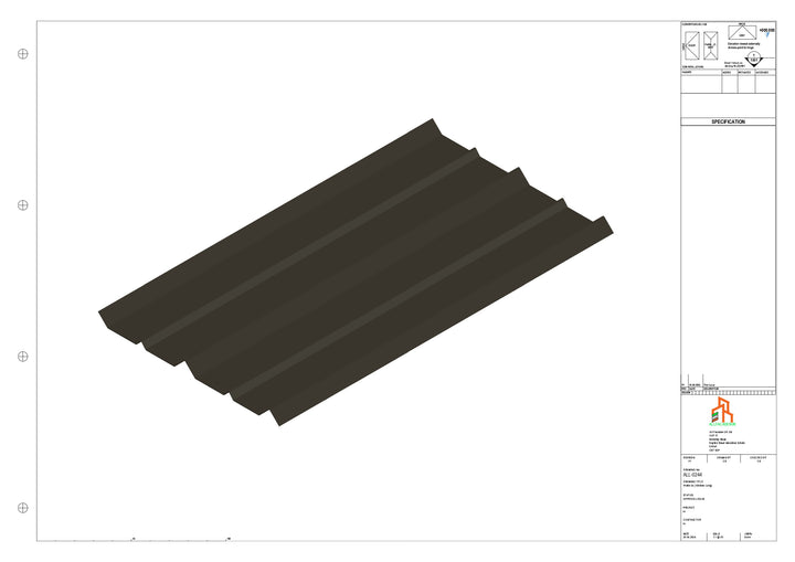 Aluminium Soffit - Type 7 - Straight 1000mm Length