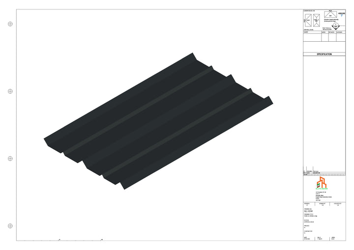 Aluminium Soffit - Type 7 - Straight 1000mm Length