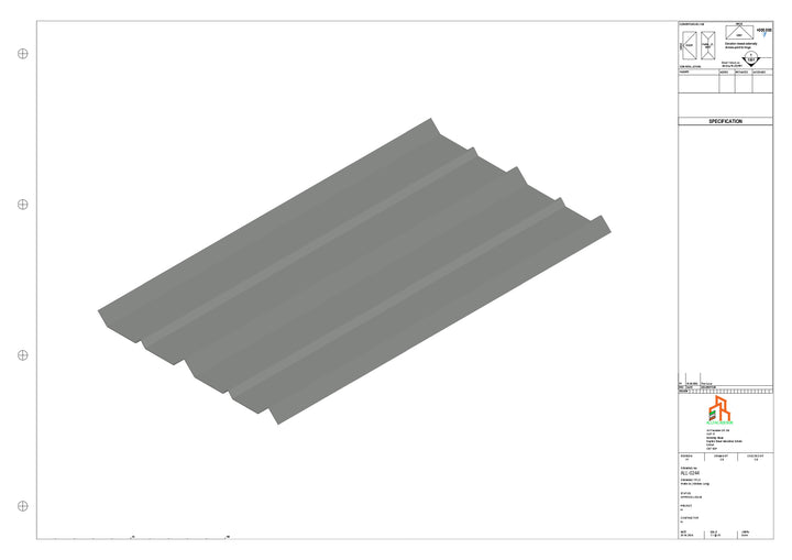 Aluminium Soffit - Type 7 - Straight 3000mm Length