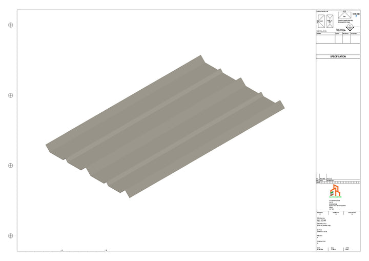 Aluminium Soffit - Type 7 - Straight 1000mm Length