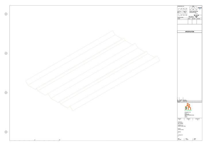 Aluminium Soffit - Type 7 - Straight 1000mm Length