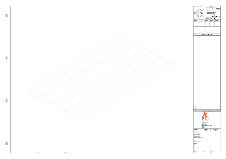 Aluminium Soffit - Type 7 - Straight 1000mm Length