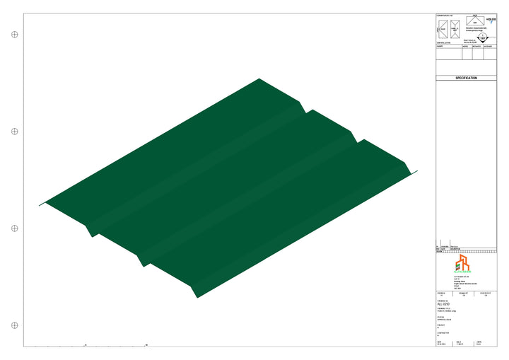 Aluminium Soffit - Type 8 - Straight 3000mm Length