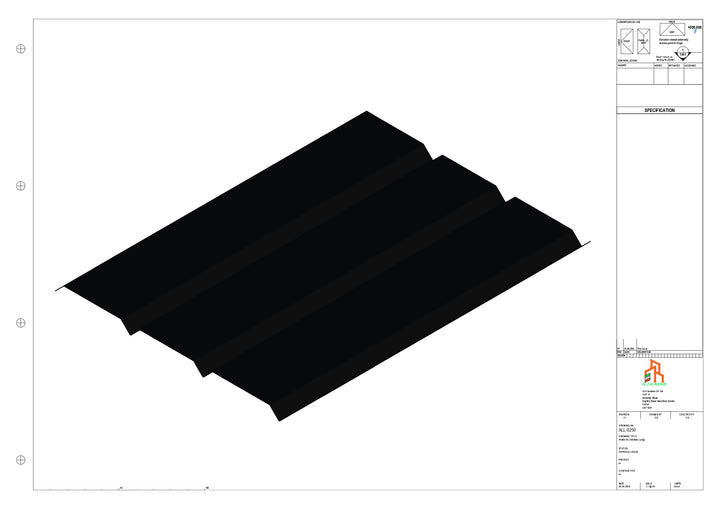 Aluminium Soffit - Type 8 - Straight 3000mm Length