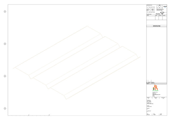 Aluminium Soffit - Type 8 - Straight 1000mm Length