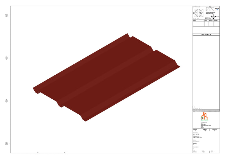 Aluminium Soffit - Type 9 - Straight 3000mm Length