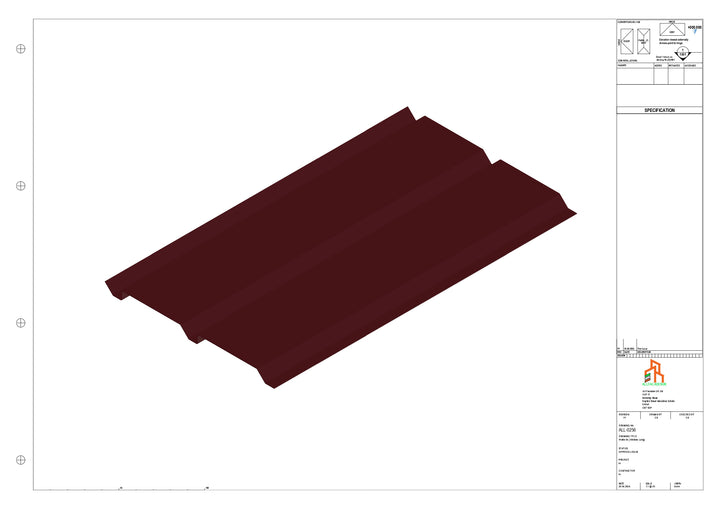 Aluminium Soffit - Type 9 - Straight 3000mm Length