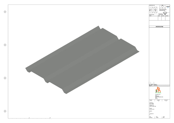 Aluminium Soffit - Type 9 - Straight 1000mm Length