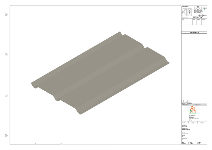 Aluminium Soffit - Type 9 - Straight 3000mm Length