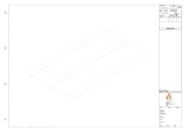 Aluminium Soffit - Type 9 - Straight 3000mm Length