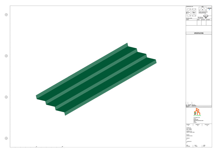 Aluminium Soffit - Type 10 - Straight 1000mm Length