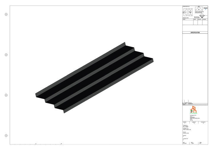 Aluminium Soffit - Type 10 - Straight 3000mm Length