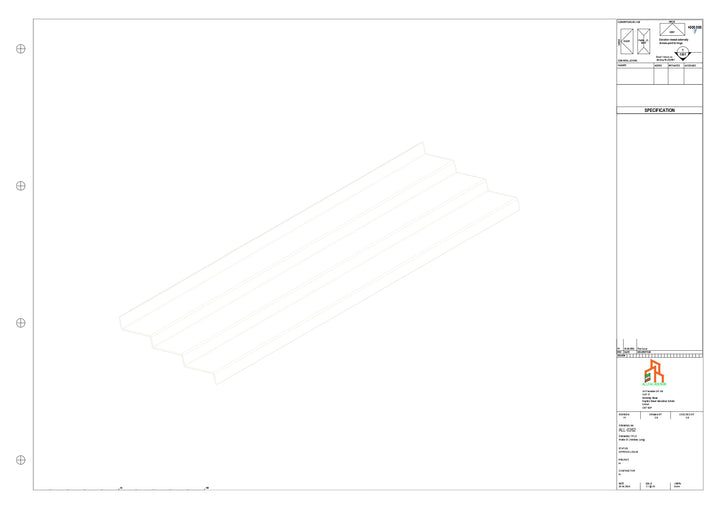Aluminium Soffit - Type 10 - Straight 3000mm Length