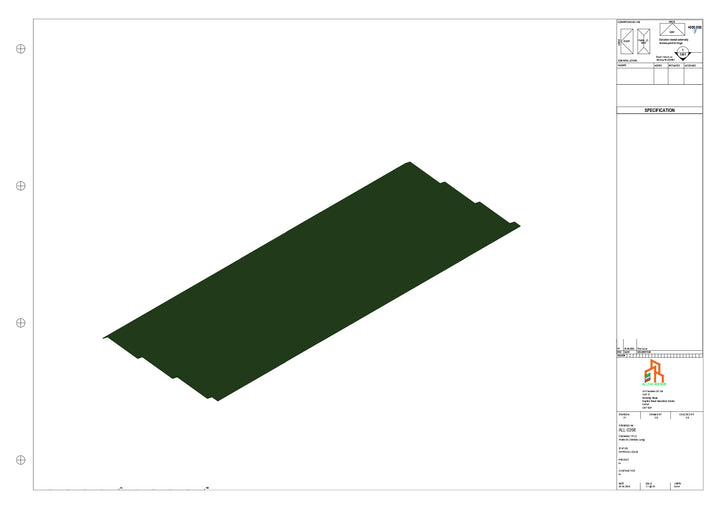 Aluminium Soffit - Type 11 - Straight 1000mm Length