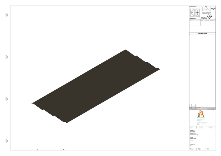 Aluminium Soffit - Type 11 - Straight 1000mm Length