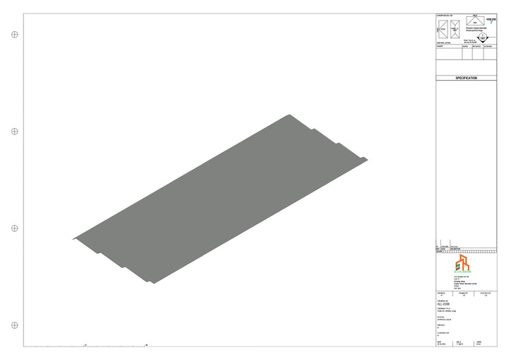 Aluminium Soffit - Type 11 - Straight 3000mm Length