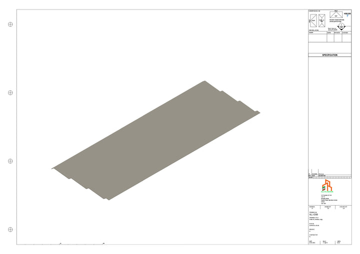 Aluminium Soffit - Type 11 - Straight 1000mm Length