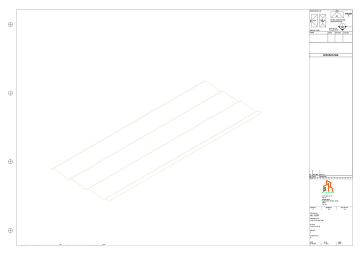 Aluminium Soffit - Type 11 - Straight 1000mm Length