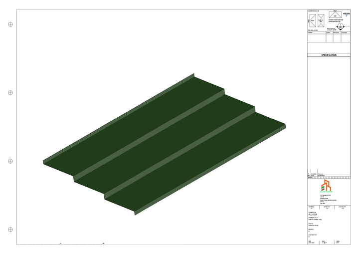 Aluminium Soffit - Type 12 - Straight 1000mm Length