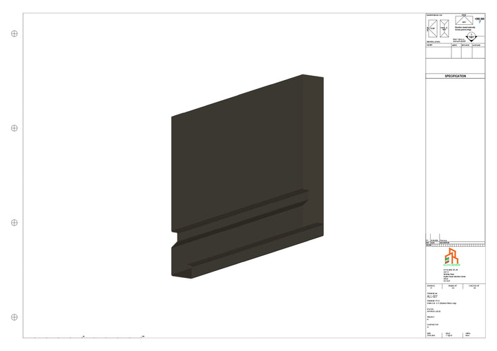 Aluminium Fascia Board Stopend - Type 4 - 300mm - Right Side