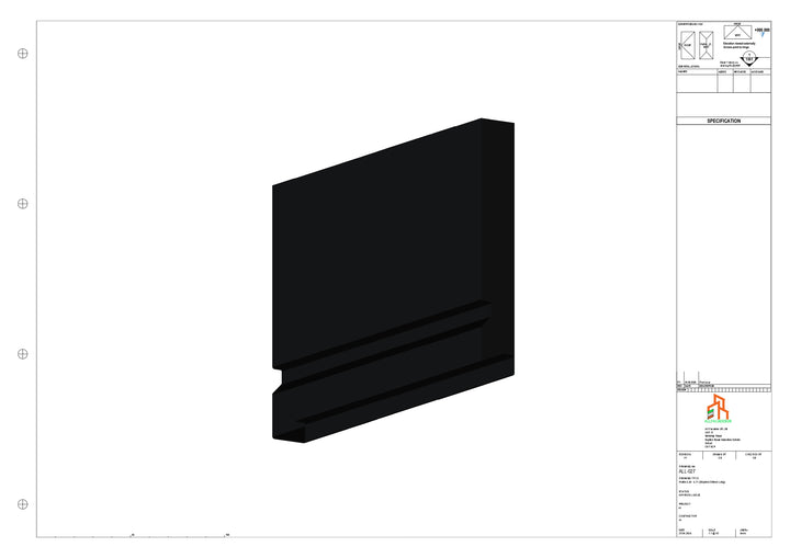 Aluminium Fascia Board Stopend - Type 4 - 300mm - Left Side