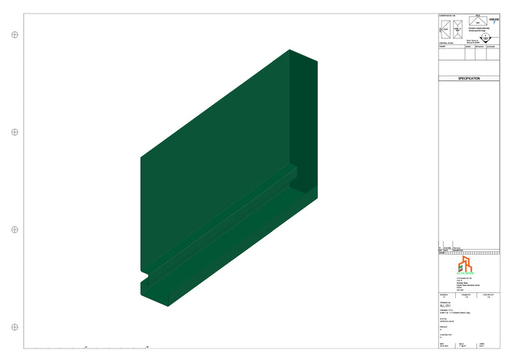 Aluminium Fascia Board Stopend - Type 7 - 300mm - Left Side