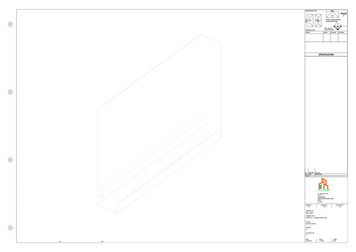 Aluminium Fascia Board Stopend - Type 7 - 300mm - Left Side