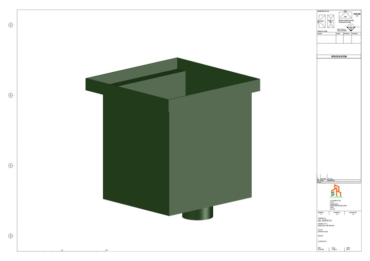 Aluminium Hoppers - Type 1 - 63 Dia