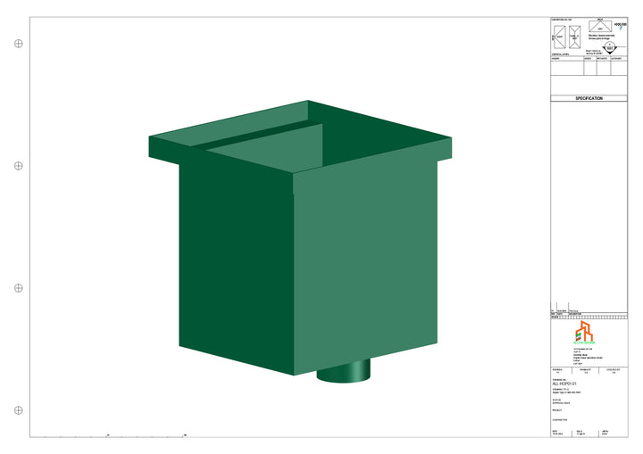 Aluminium Hoppers - Type 1 - 63 Dia