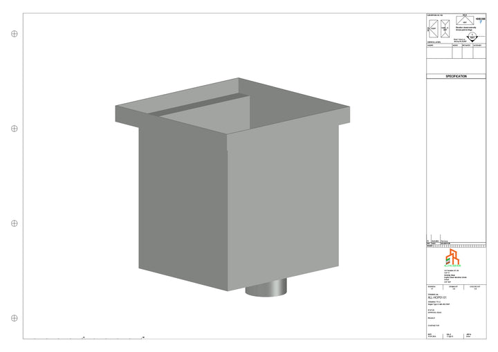 Aluminium Hoppers - Type 1 - 63 Sq